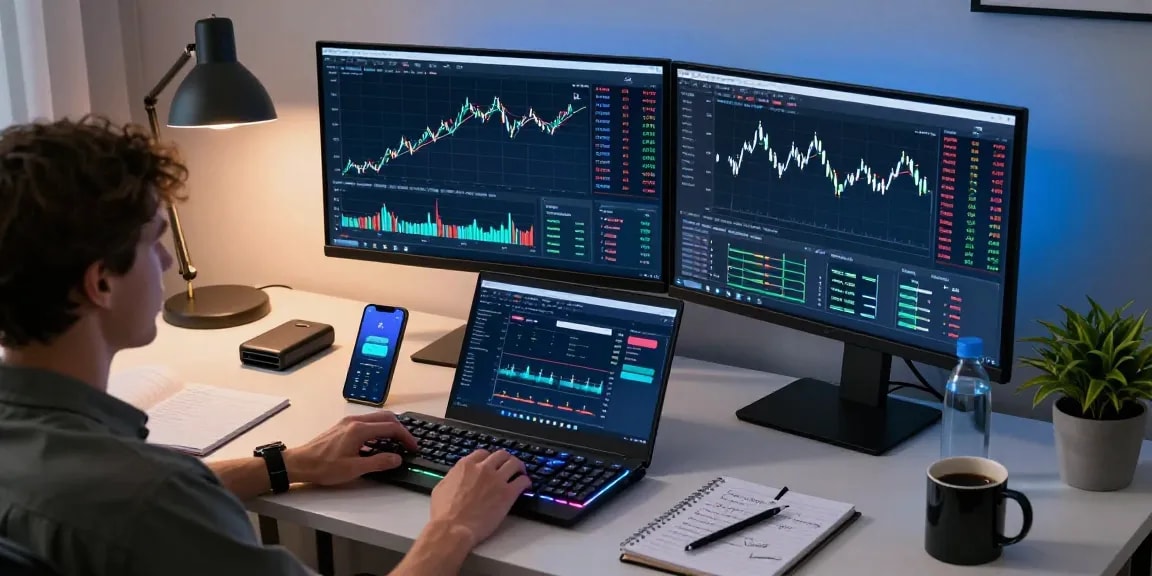 Play exchange environment with cryptocurrency trading setup featuring real-time charts, DeFi metrics, and secure wallet management for enhanced trading security.