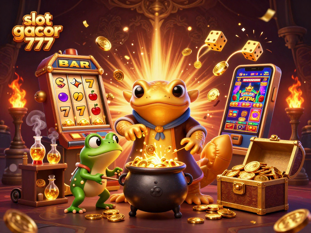 Spin the slot gacor 777 and win with new golden coins from a magical alchemist's lab.