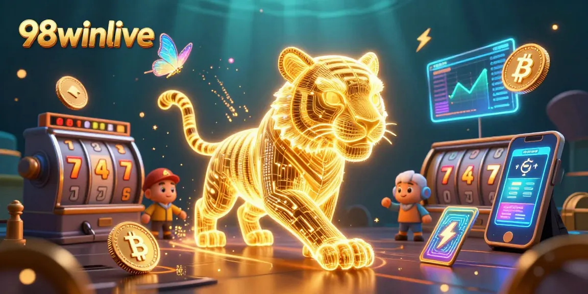 Win big at 98winlive with stunning slots and jackpot games in a vibrant casino landscape.