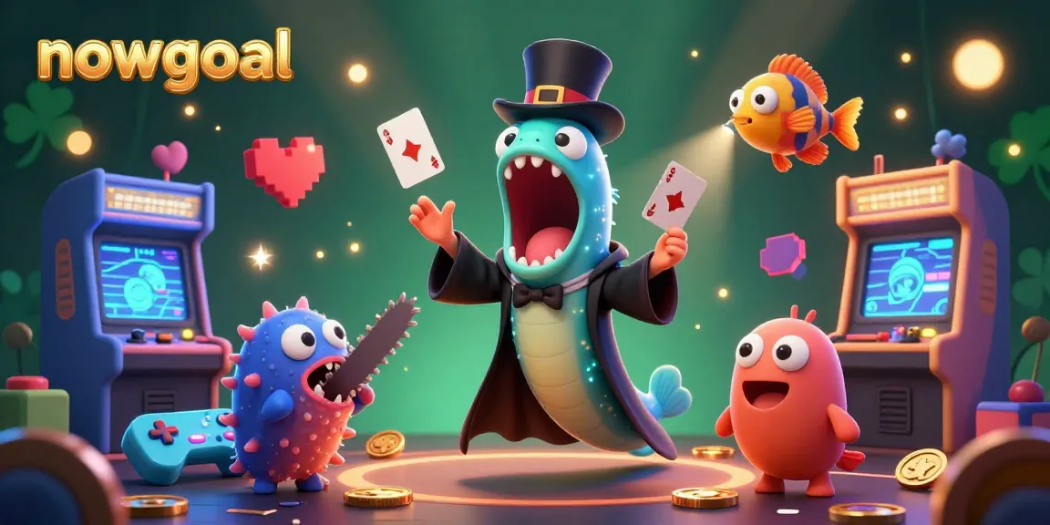 Catch winning moments with nowgoal's vibrant animated casino scene featuring interactive game elements.