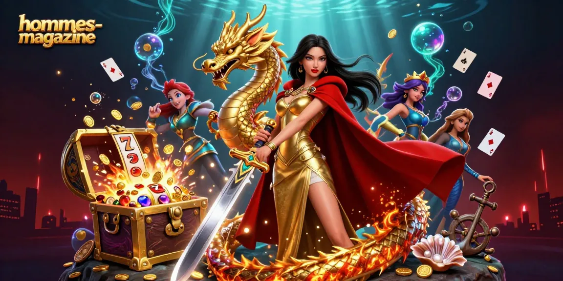 Spin the reels at hommes-magazine with a captivating 3D casino princess and vibrant slot elements.