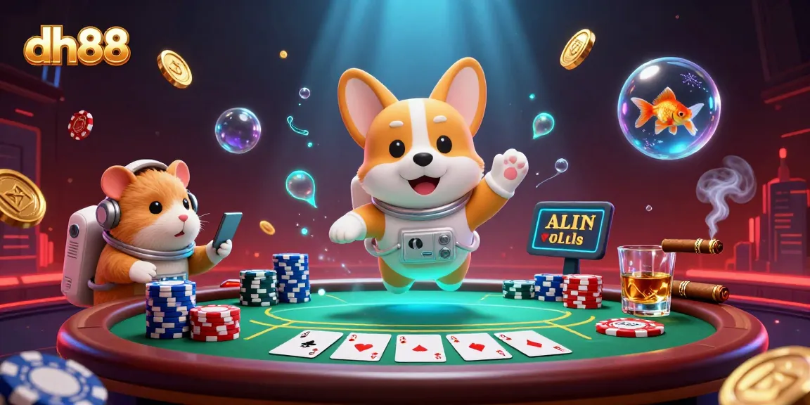 Experience thrilling gameplay at dh88 casino with unique gaming scenes featuring floating characters and vibrant effects.