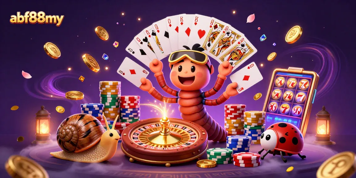 Join the excitement at afb88my with a colorful casino scene featuring vibrant characters and dynamic gameplay elements.
