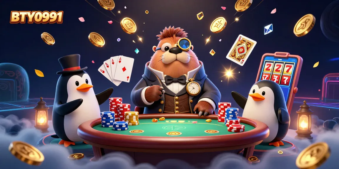 Experience BTY0991's thrilling underwater poker action with our unique 3D casino illustration.