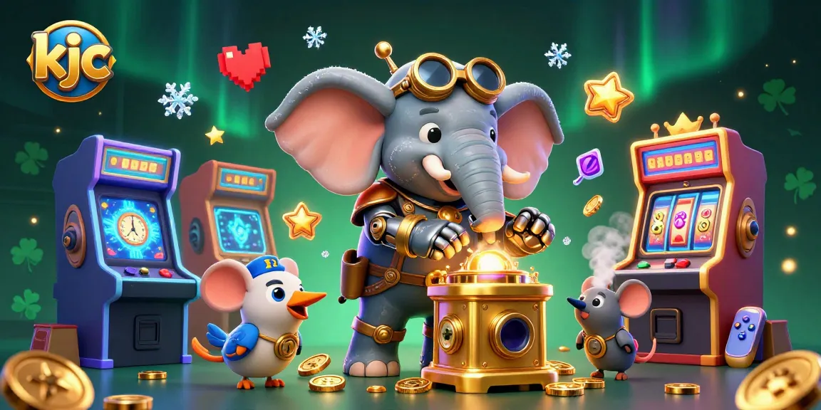 KJC explores thrilling wins at a colorful steampunk slot machine with vivid characters and elements.