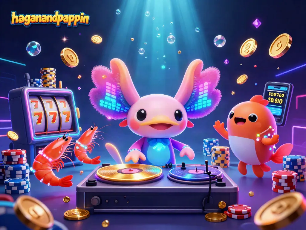 Experience the thrilling vibes of haganandpappin with vibrant slot machines and energetic characters in an underwater casino