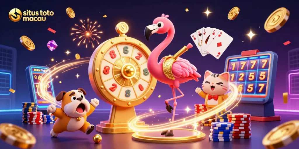 Menangkan hadiah di situs toto macau dengan putaran keberuntungan dan koin emas berhamburan.