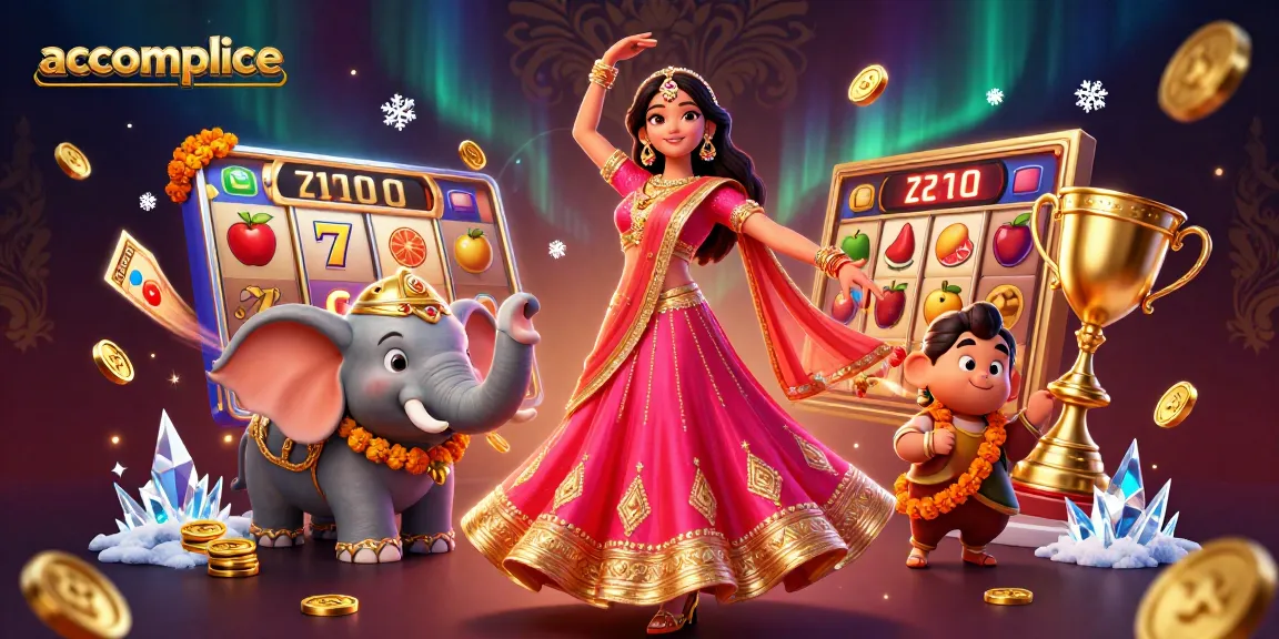 Experience thrilling gameplay with the accomplice platform's vibrant casino setting featuring exciting slot elements.