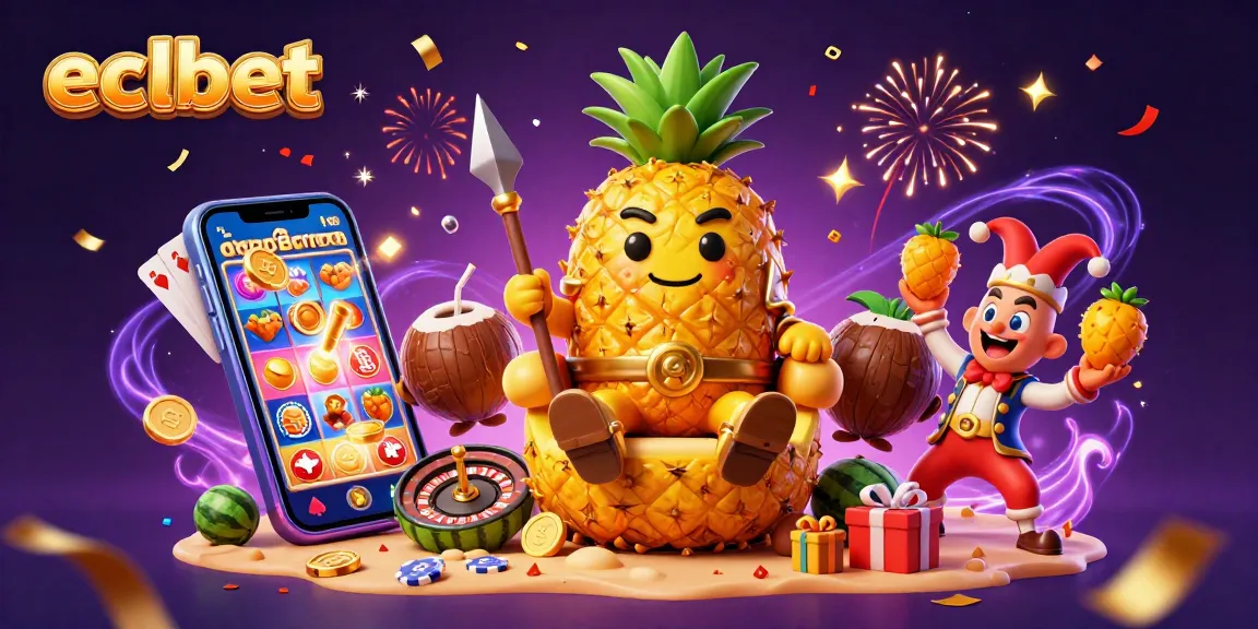 ECLBet enhances the casino experience with vibrant characters and engaging gaming icons.