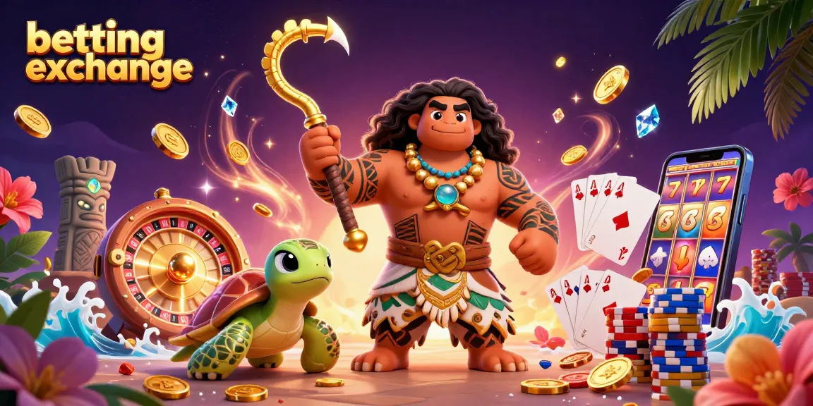 Bettors engaging in a thrilling betting exchange with vibrant casino elements and dynamic characters.