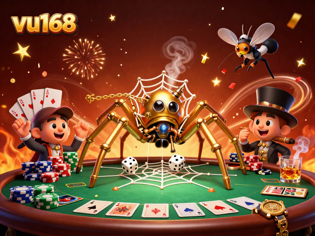 Experience thrilling gameplay at vu168 with a unique steampunk-themed gambling atmosphere and vibrant visuals.