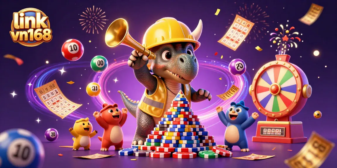 Experience the thrill of winning with link vn168 in this vibrant casino celebration scene!