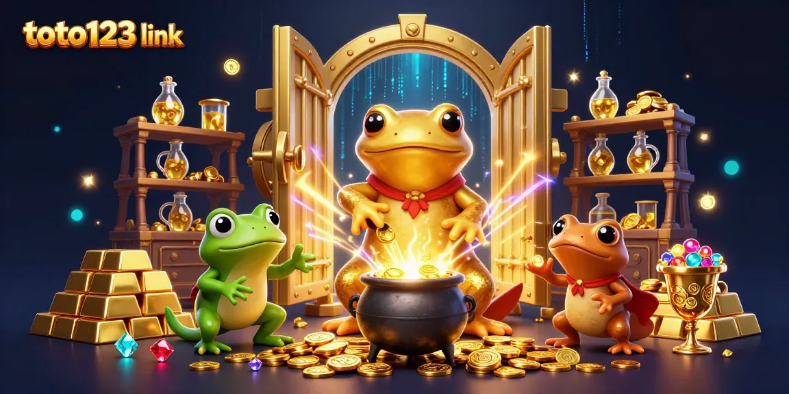 Experience the seamless access of the toto123 link, featuring dynamic gold treasures and enchanting characters.
