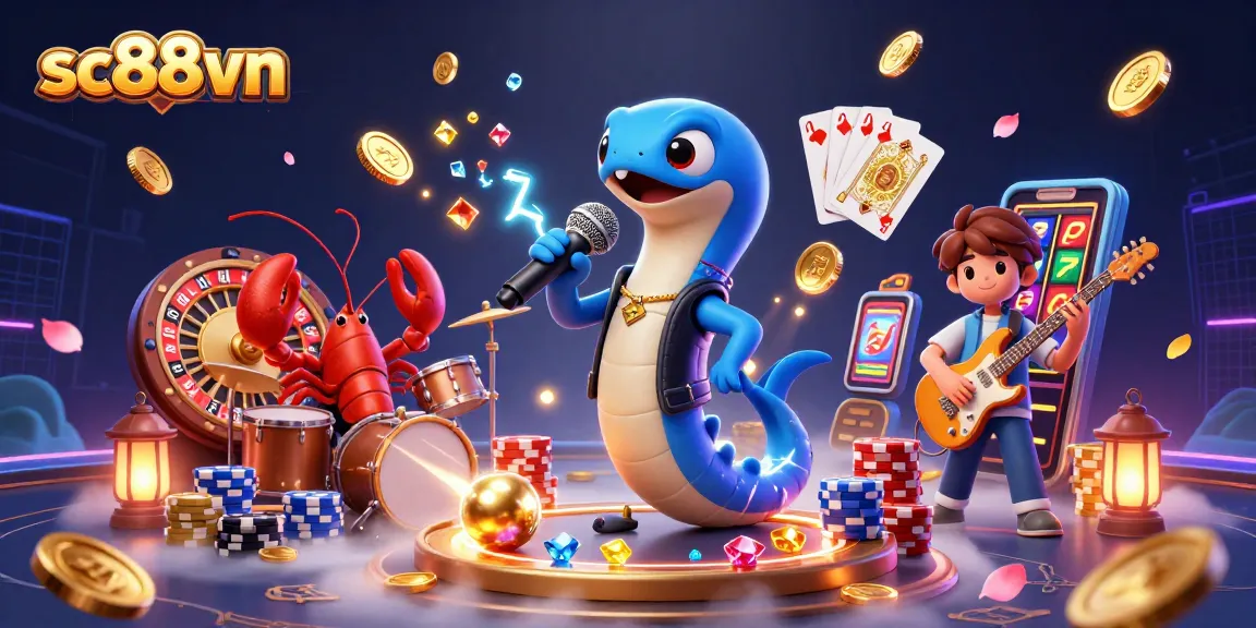 Experience excitement with SC88VN's underwater casino, featuring dynamic characters and rich casino elements.