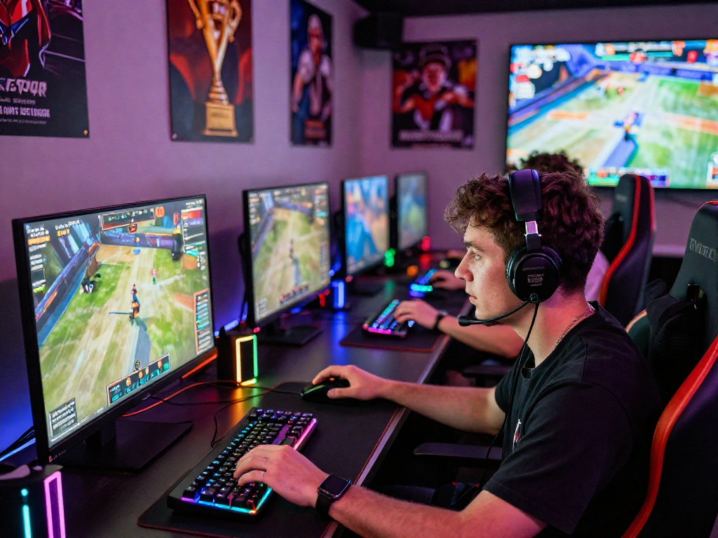 Intense gaming scene highlighting player engagement and excitement at mpocash.blog