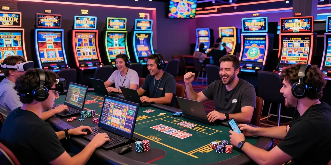 Benihtoto gaming experience with players enjoying vibrant online slots and casino atmosphere.