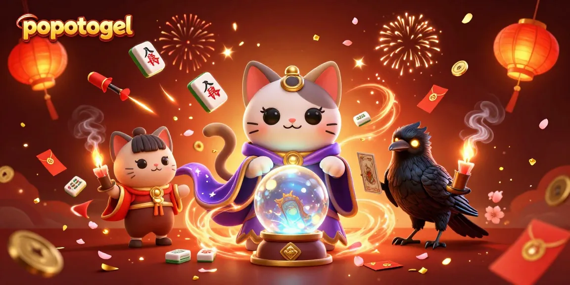 Experience thrilling gameplay at popotogel with vibrant 3D illustrations and magical casino elements.