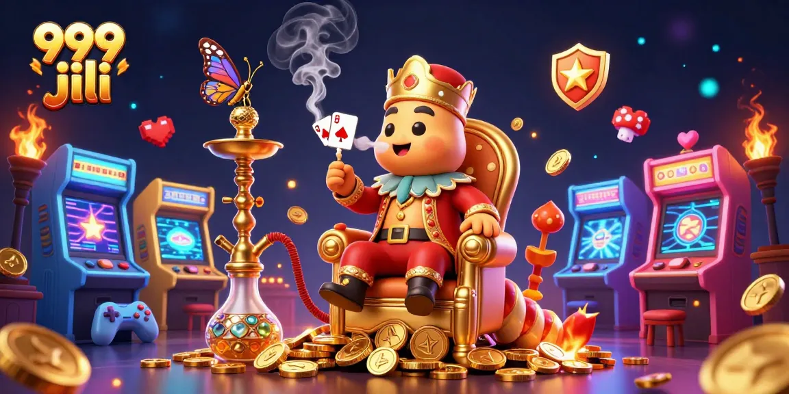 Experience thrilling gaming action with 999 jili, featuring a lively 3D casino scene packed with dynamic elements.