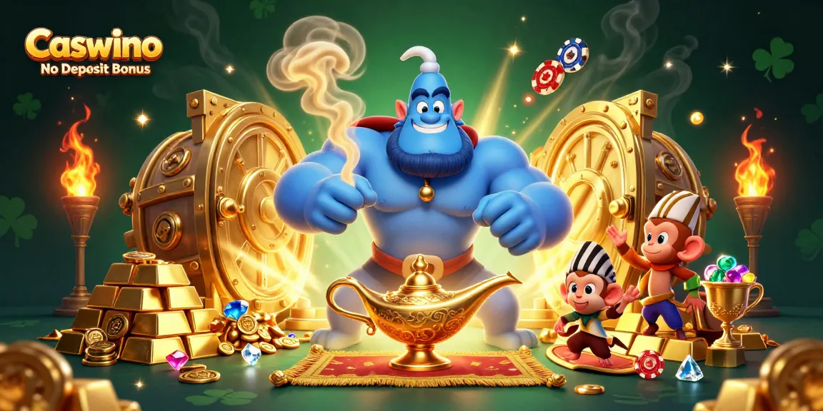 Claim Caswino No Deposit Bonus while enjoying a vibrant gaming atmosphere filled with riches.