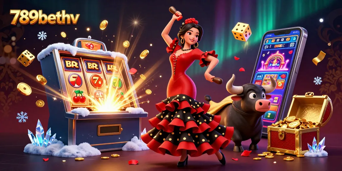 Experience thrilling gameplay at 789bethv with a vibrant 3D casino scene bursting with excitement.
